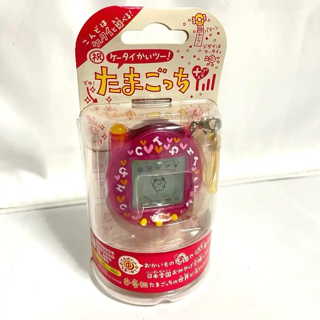 【全新未開封】祝您手機育成遊戲 Tamagotchi Plus 透明粉紅 的縮圖