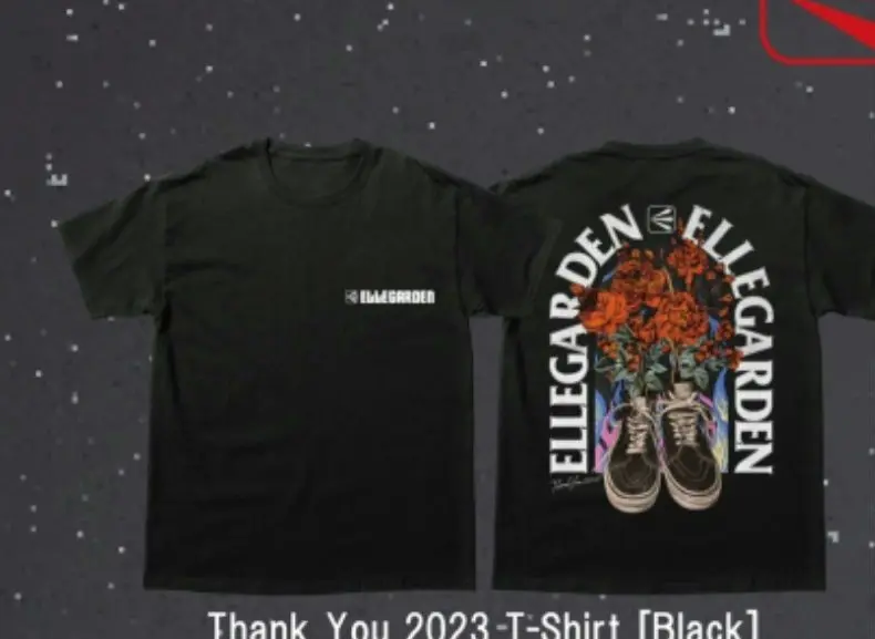 ELLEGARDEN THANK YOU 2023 TEE レア 1点物 XXL 2025年最新】ELLEGarden thank you 2023tシャツの人気アイテム
