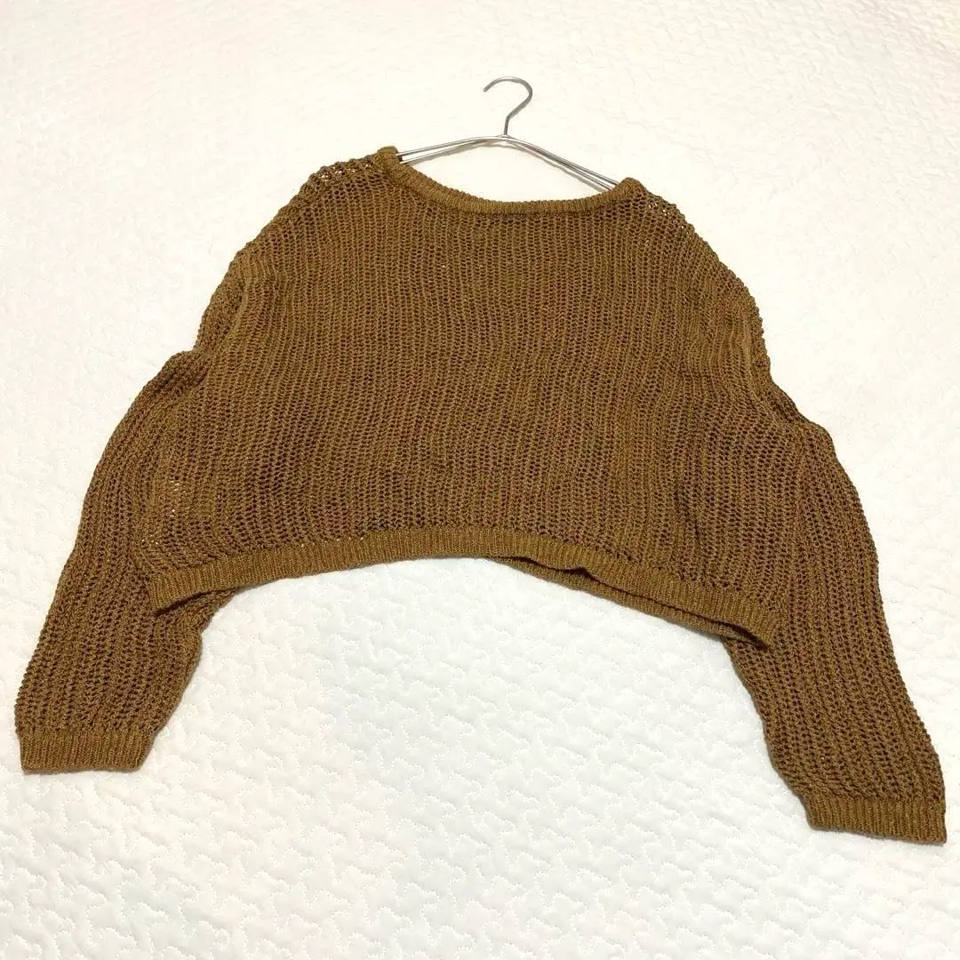 Thumbnail of Excellent Condition Mesh Pullover Knit 【F】Short Length Long Sleeve See-Through Knit