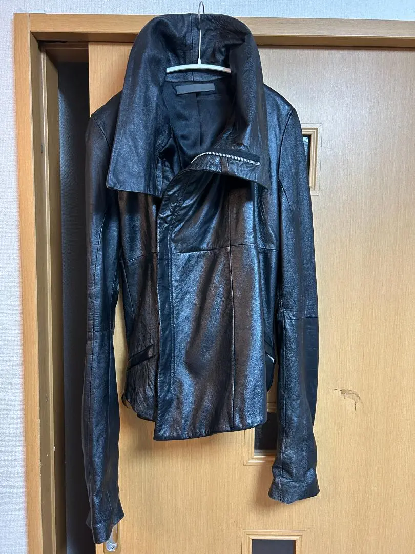 【極美品】EKAM 変形レザージャケット Sサイズ 黒 EKAM 変形ライダース レザージャケット - メルカリ