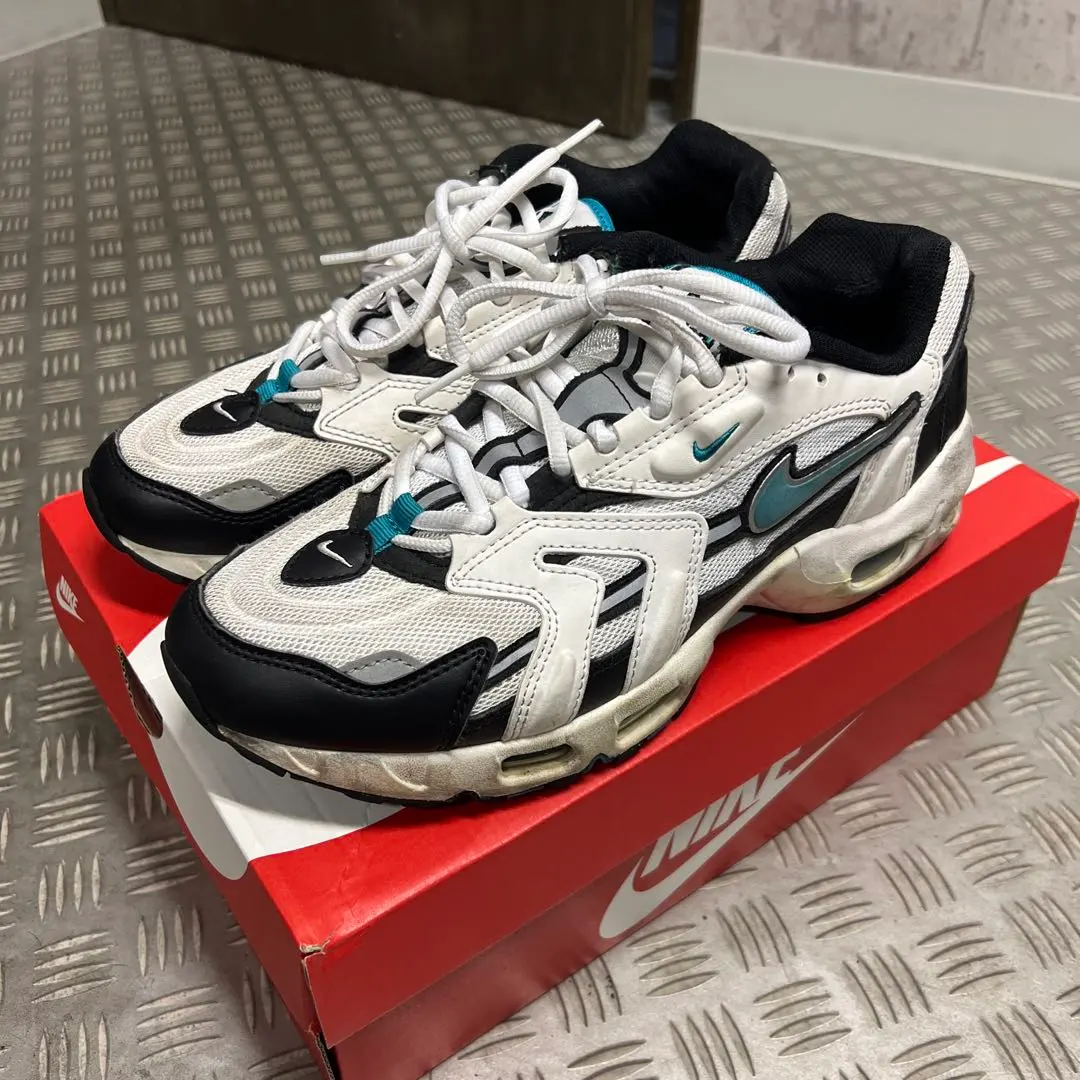 Thumbnail of Nike Air Max 96 White/Black/Turquoise