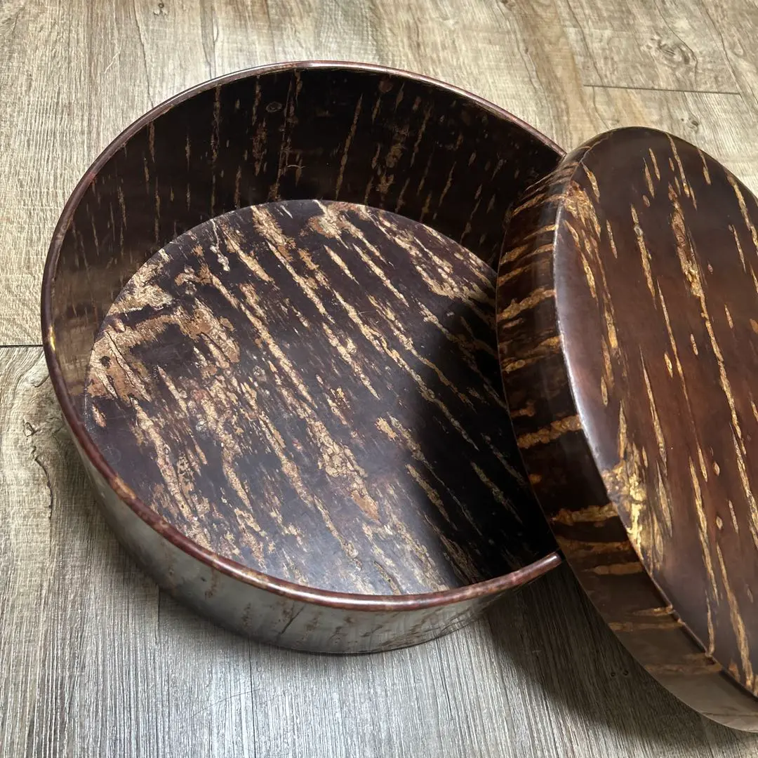 茶櫃　桜皮細工　セット 美品】角館樺細工 伝統工芸桜皮細工 十六角茶櫃・茶筒・茶托