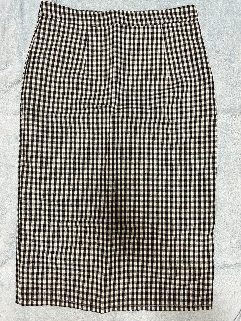 Thumbnail of Gingham check tight skirt
