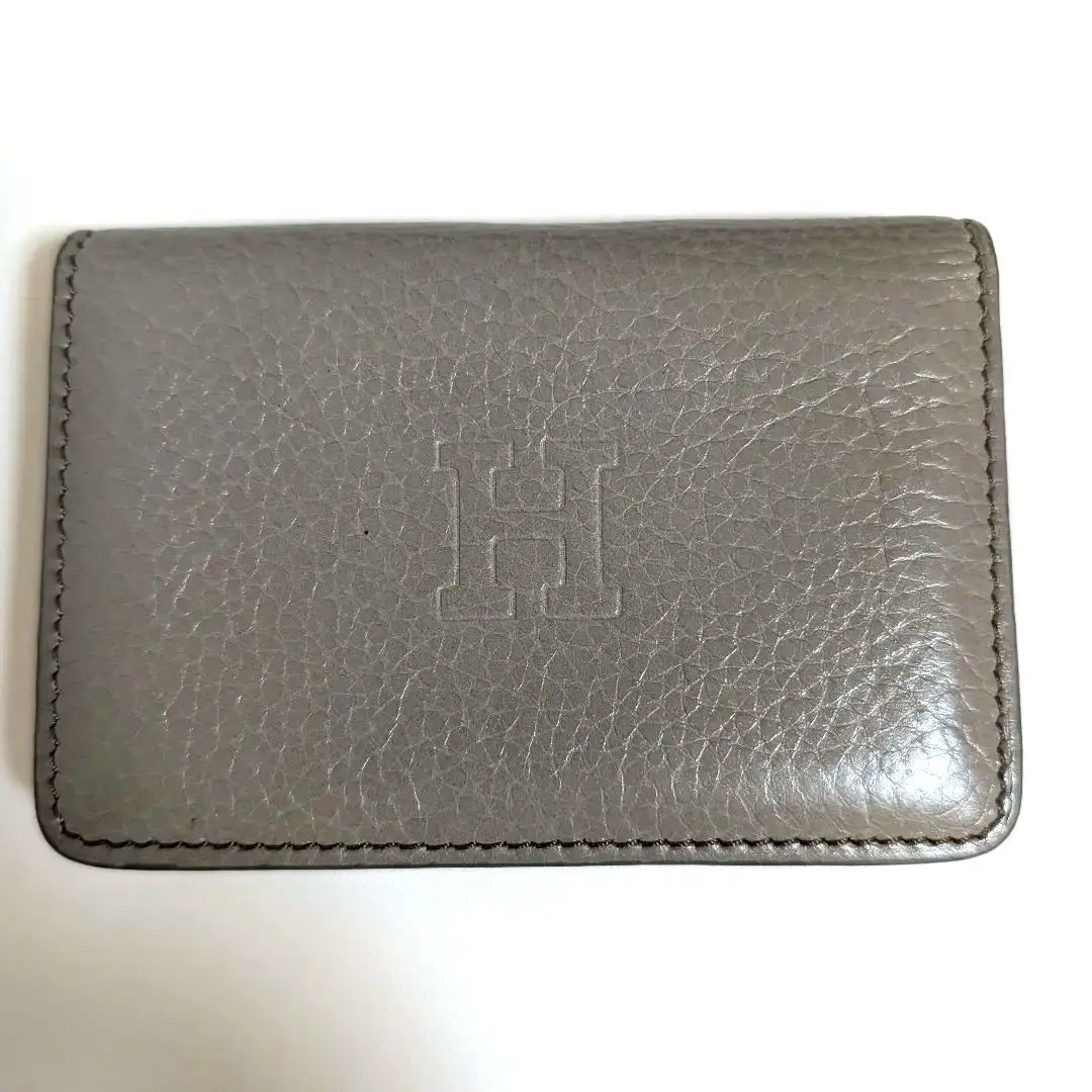 超美品　HIROFU ヒロフ　本革名刺入れ　ポラリスブルー プラティカ】カードケース レザー 本革（商品番号：P25-50104