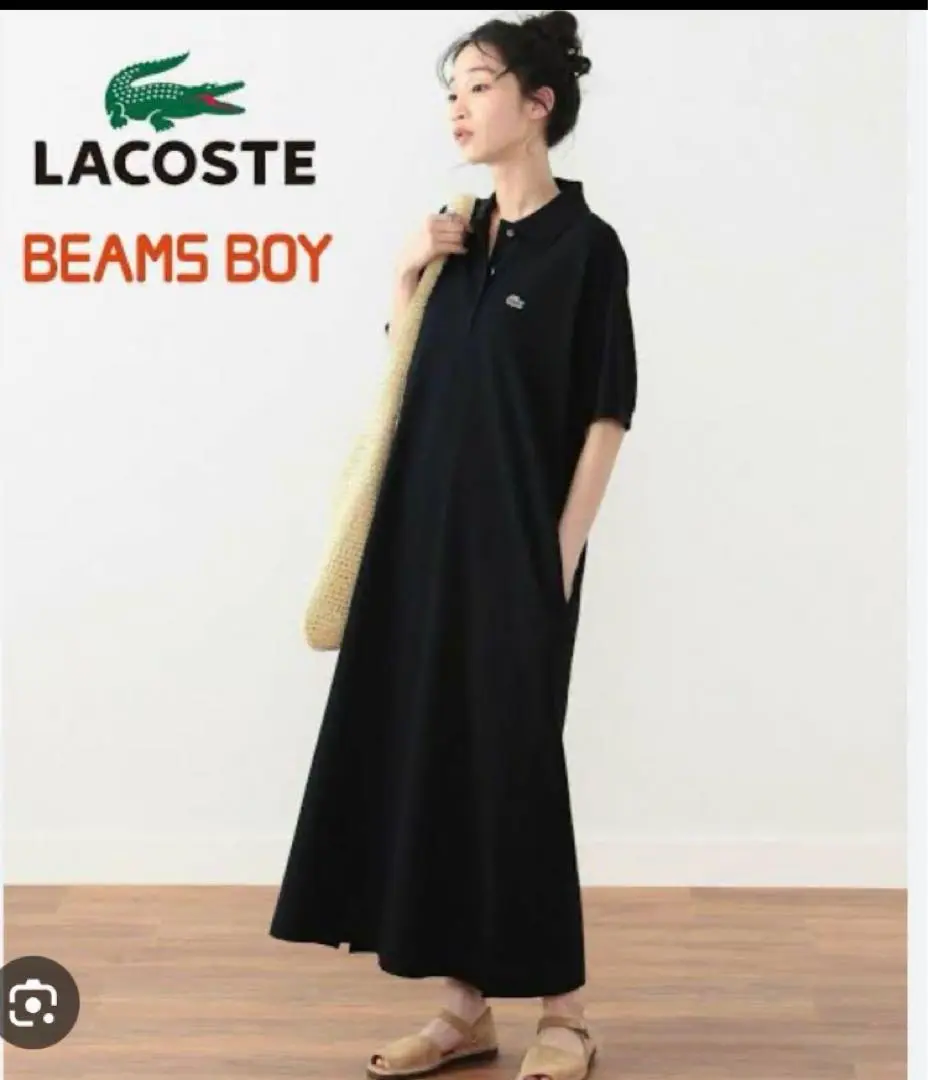 黒　人気　LACOSTE×BEAMS BOYワンピース BEAMS BOY（ビームスボーイ）の「LACOSTE × BEAMS BOY / 別注