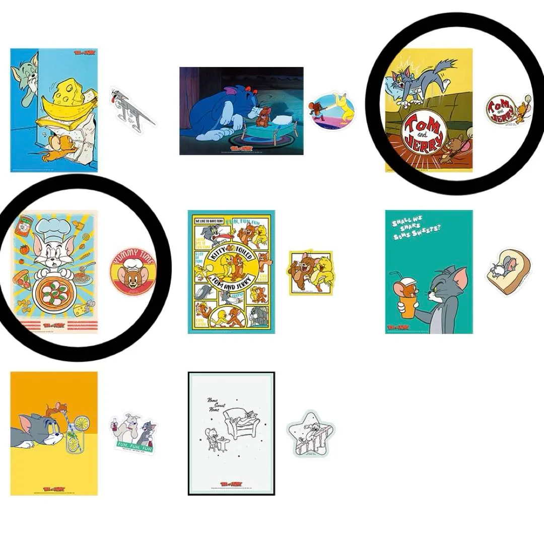 一番賞 湯姆貓與傑利鼠 海報＆明信片2張套裝 的縮圖