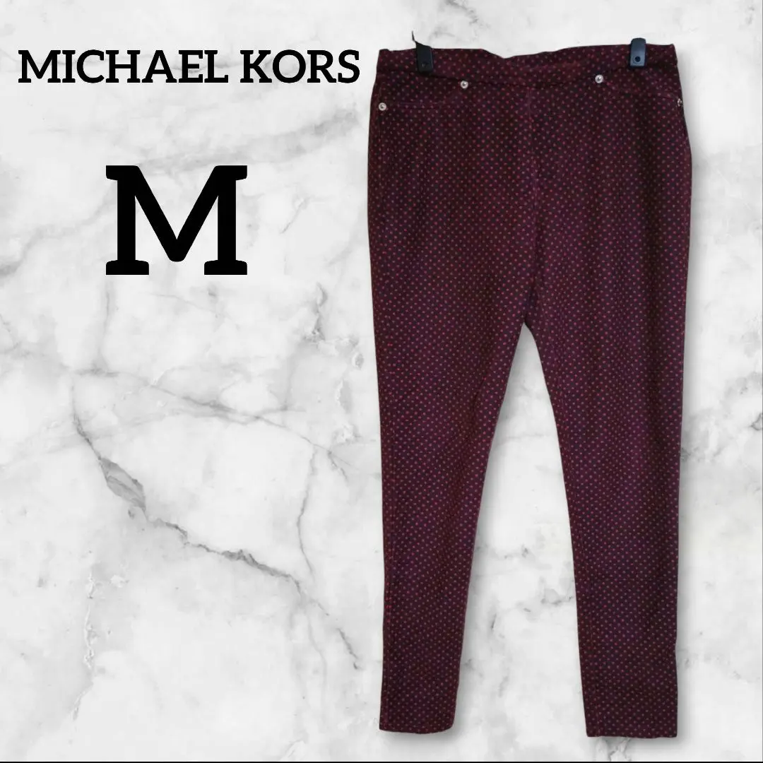 MICHAEL KORS 【M】點點印花長褲 深紫色/粉紅色 的縮圖