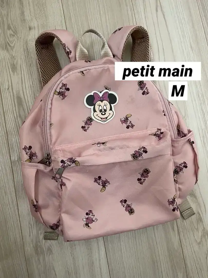新品未使用☆プティマイン ディズニー リュック M 総柄 ミニー