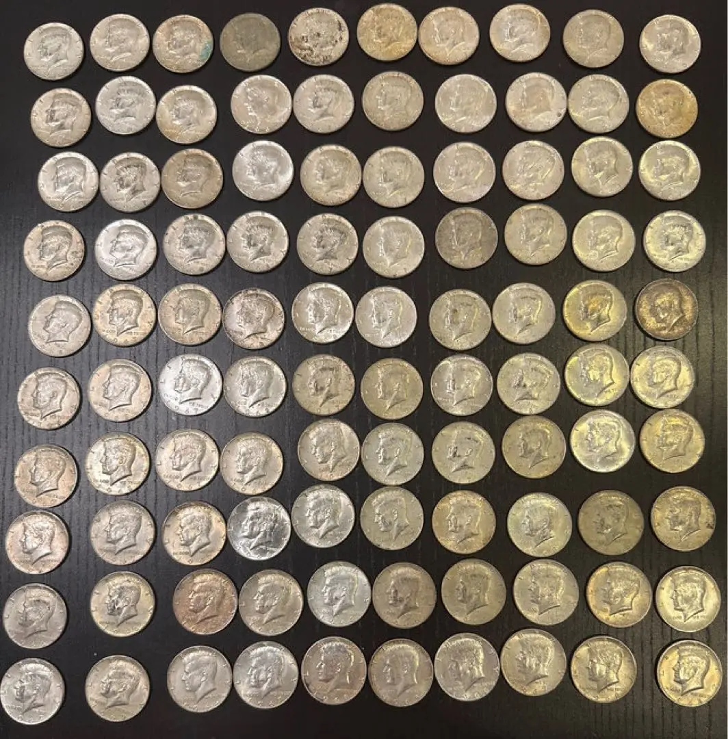 a093) アメリカ　銀貨　1965〜1969 ケネディ ハーフダラー　6枚 楽天市場】【銀貨】 アメリカ ケネディ ハーフダラー 50セント