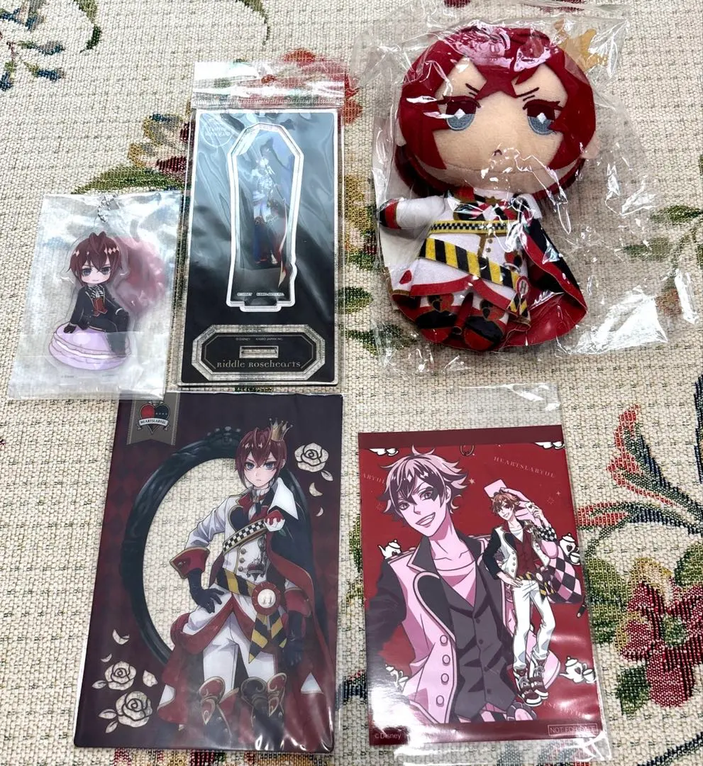 Thumbnail of Twisted Wonderland Riddle set plushie acrylic stand card acrylic key chain