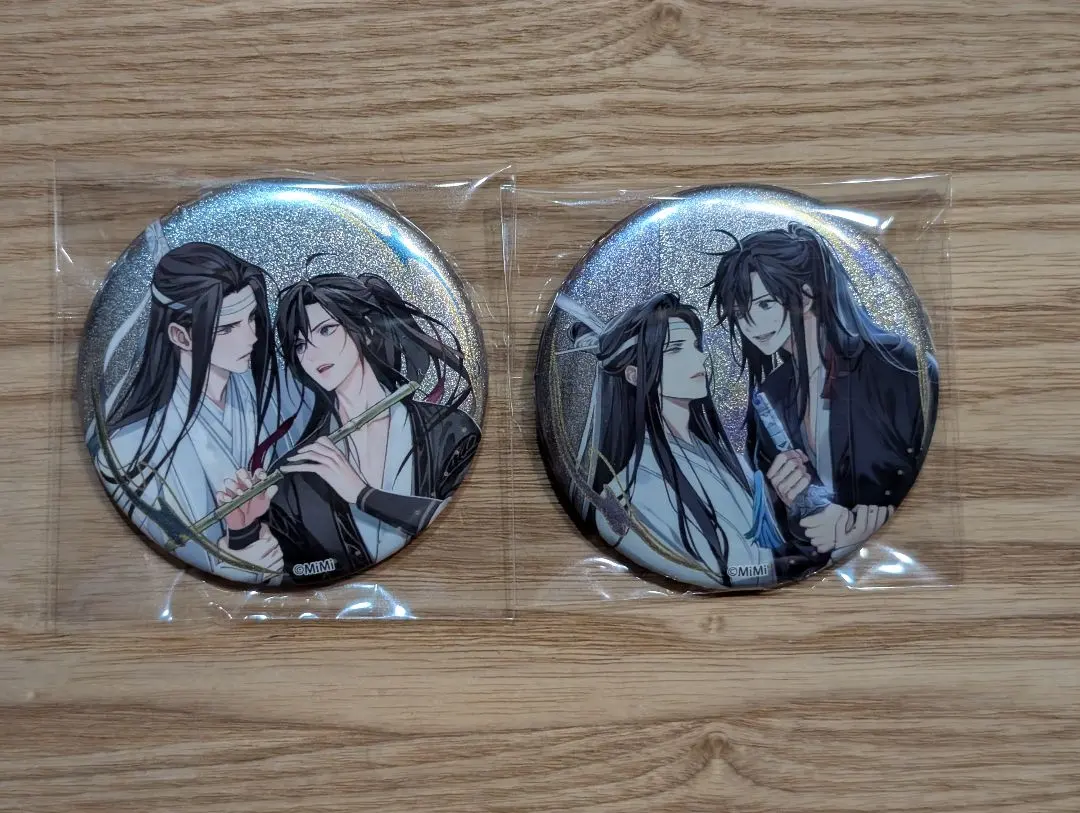 Thumbnail of Mo Dao Zu Shi Glitter Door Illustration Can Badges - Set of 2