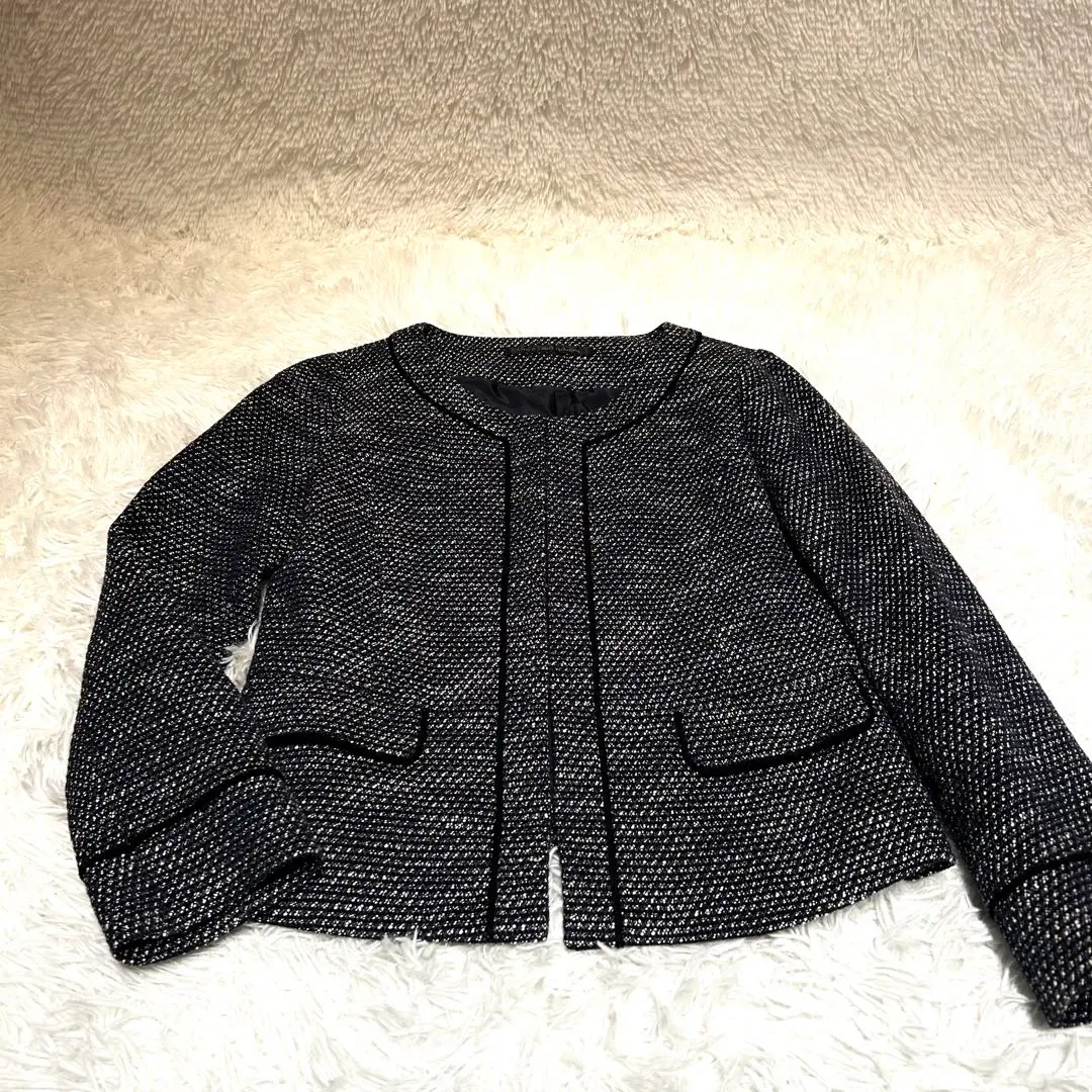 Thumbnail of Excellent Condition ✨】green label relaxing Tweed Jacket, Collarless