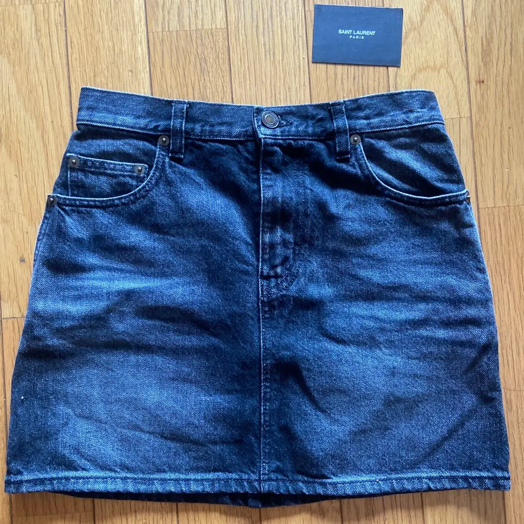 サンローランSAINT LAURENT☆Sサイズデニムスカート SAINT LAURENT - イヴ・サンローラン デニム スカート
