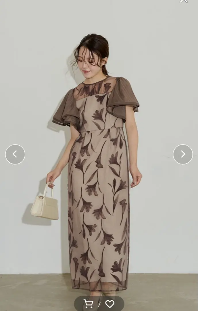Circurar sleeve flower dress（ドレス）｜LE'RURE（リルアー