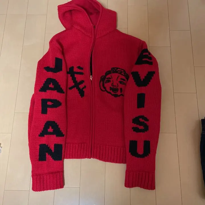 エビス　カウチン　38 ウール100% 希少レア　ニット　パーカー 2025年最新】evisu カウチンの人気アイテム - メルカリ