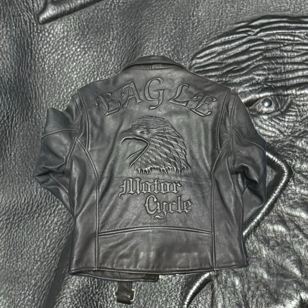 ECHTES LEDER 短丈　レザー　シボ　ブラック　　黒　ボンバー　アメカジ ECHTES LEDER 短丈 レザー シボ ブラック 黒 ボンバー アメカジ