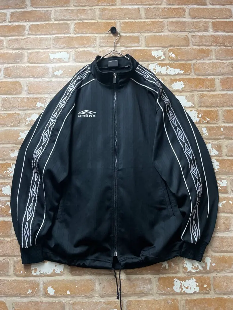 Thumbnail of 90s Umbro track jacket, jersey, black, embroidered, y2k