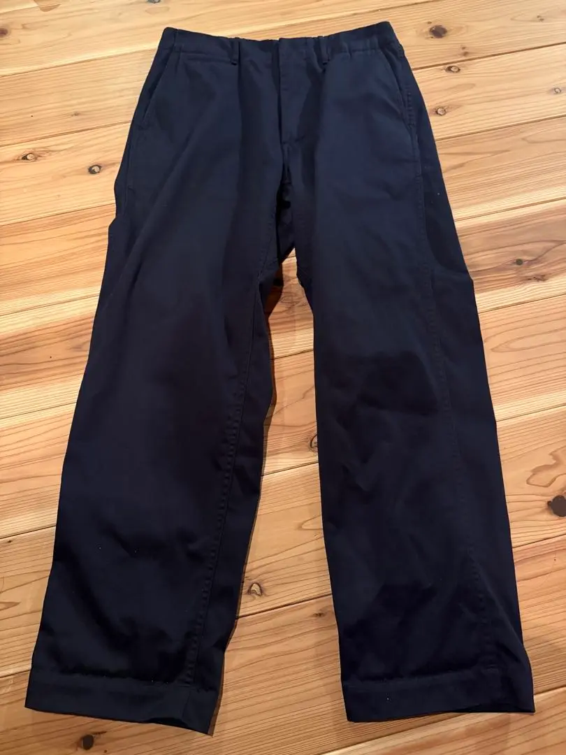 ナナミカ　nanamica ワイドチノパンツ　ネイビー　SUCF913 30 nanamica (ナナミカ) Wide Chino Pants / ワイドチノパンツ