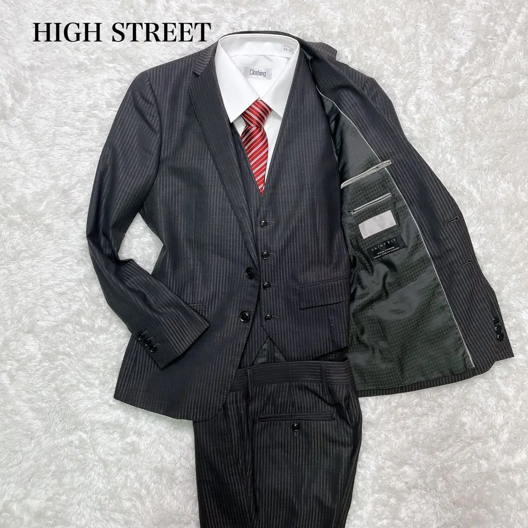 ハイストリート　シングルスーツ　USEDB後1810 2025年最新HIGH STREET メンズ ビジネススーツの人気アイテム - メルカリ