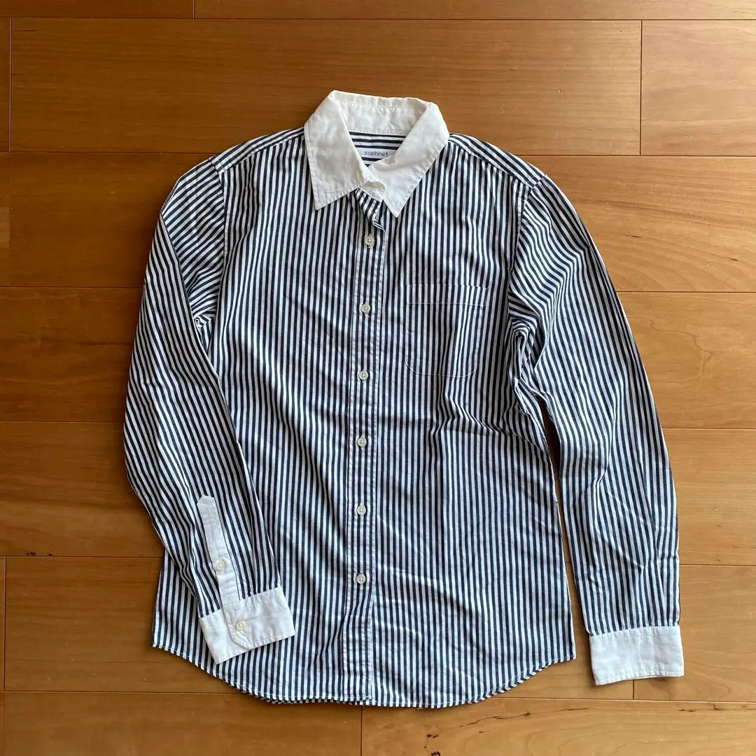 sophnet. 條紋長袖襯衫 女款 S 的縮圖