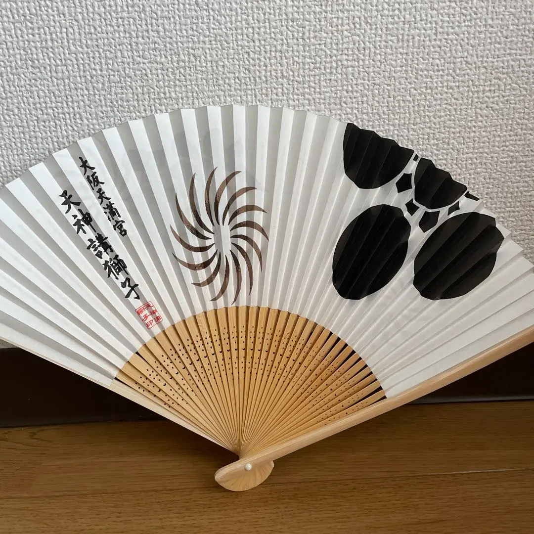 【貴重】扇子　大阪天神祭り 貴重】扇子 大阪天神祭り （天神祭4選！昔は荒ぶるイケイケの火