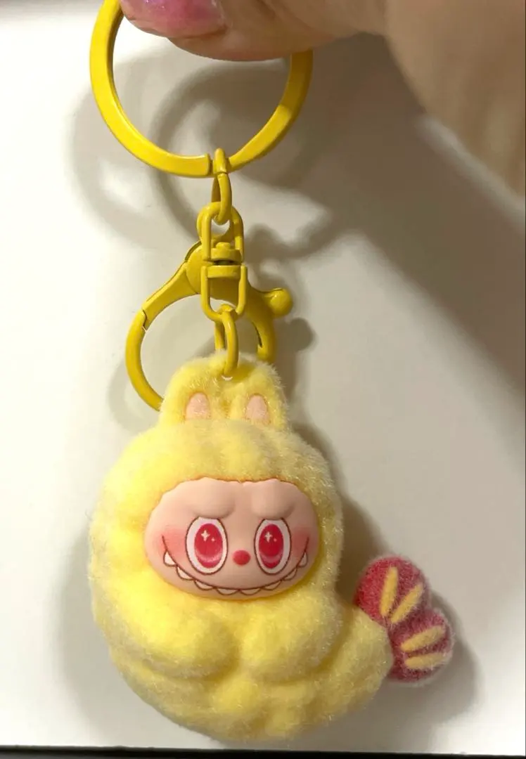 Thumbnail of Labubu fried shrimp style keychain. Labubu, fried shrimp. Labufu.