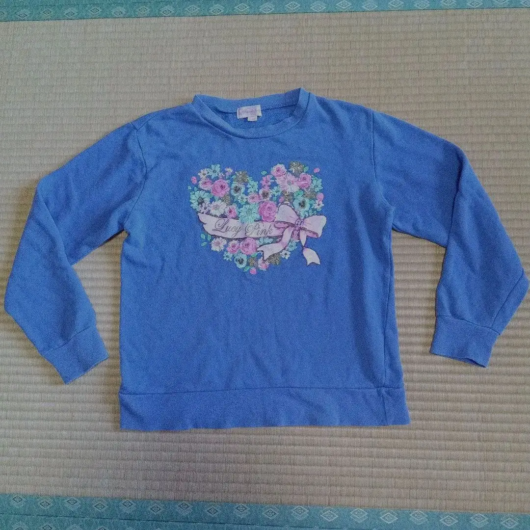 Thumbnail of Lucy Pink Floral Heart Sweatshirt 160