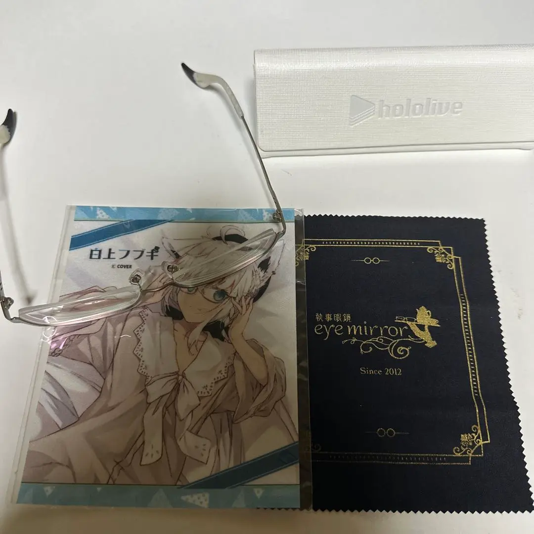ホロライブ  白上フブキ フブキ メガネ 眼鏡 ぴらるーく プレイマット 白上フブキ モデル・メガネ【在庫販売】 / 執事眼鏡eyemirror