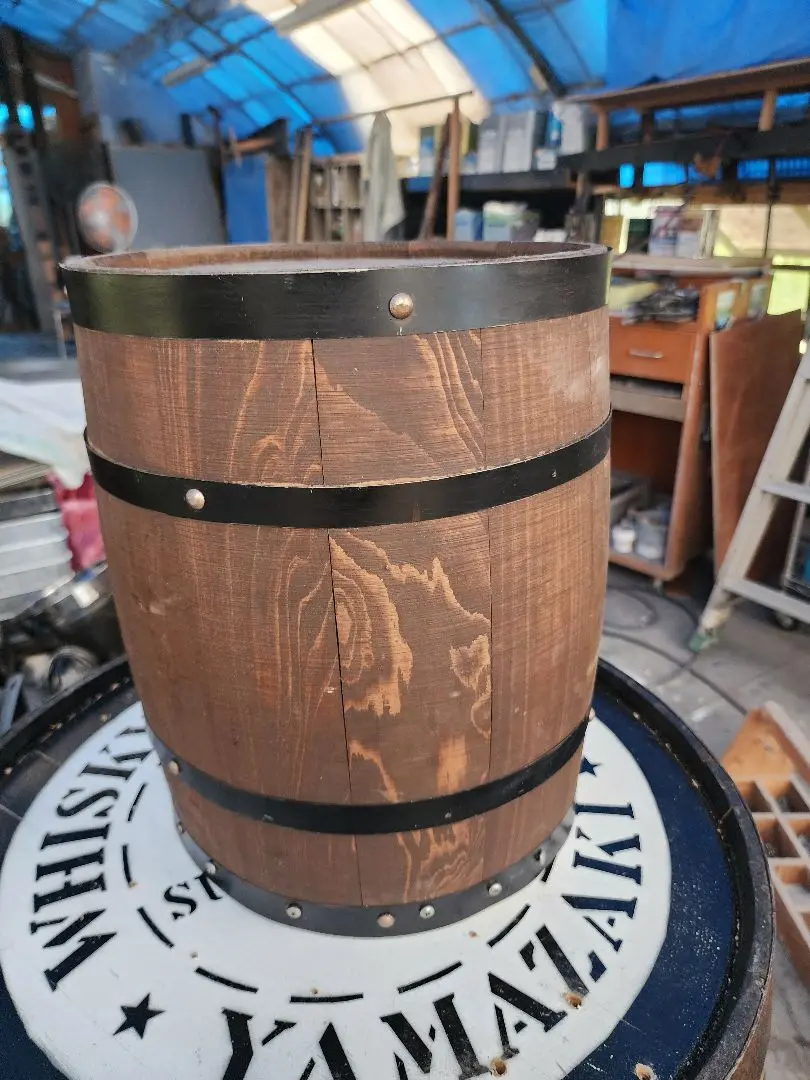 Thumbnail of Wooden Barrel-Shaped Display Barrel
