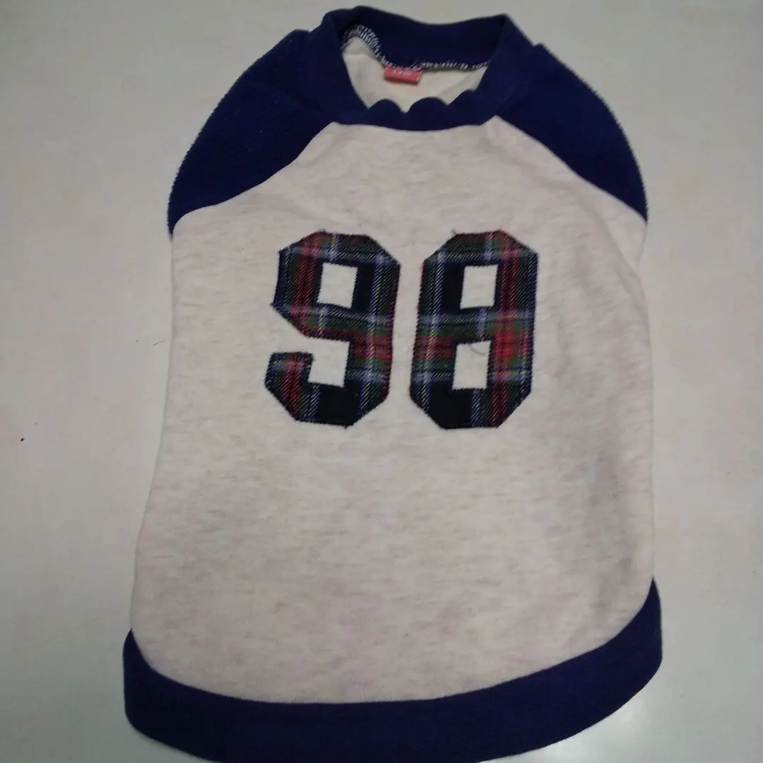 犬服 DS 98刺繡 灰色 海軍藍 的縮圖