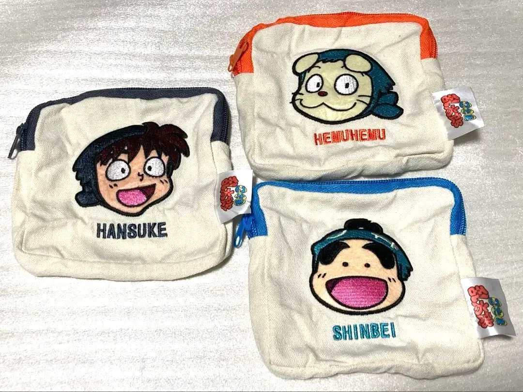 Thumbnail of Nintama Rantaro Square Pouch Doi Hansuke Hemu Hemu Shinbei