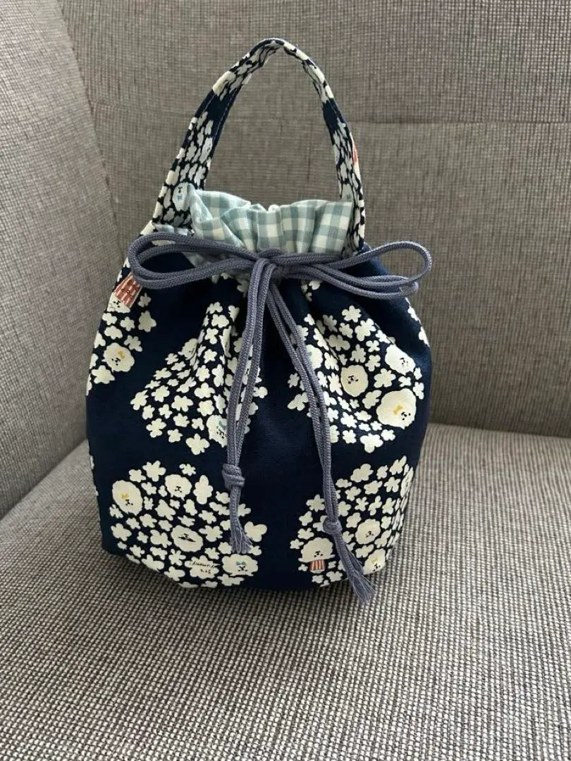 Thumbnail of Octagon drawstring bag: Popcorn Dog