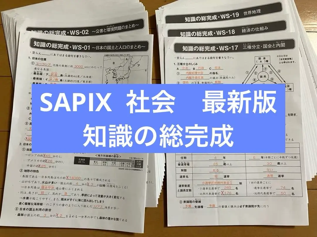 2025年最新】サピックス 社会 知識の総完成の人気アイテム