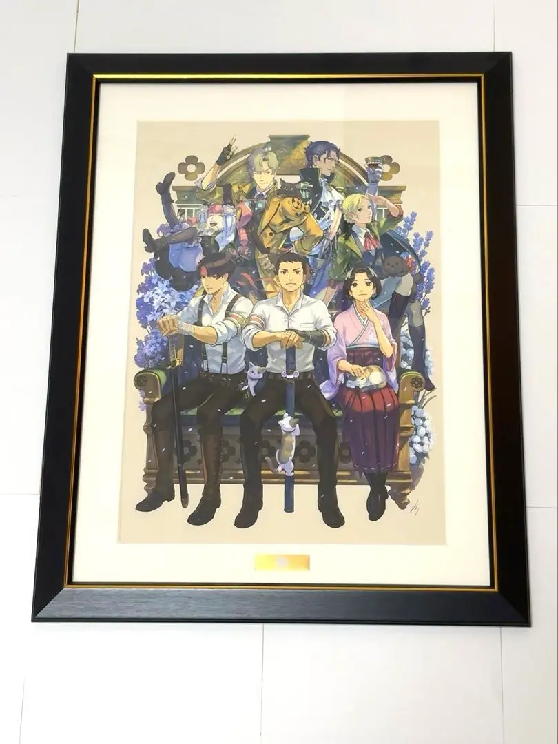 逆転裁判 特別法廷 2008 複製原画　直筆サイン　逆転検事　成歩堂　御剣 逆転裁判 特別法廷 2008 複製原画 直筆サイン 逆転検事 成歩堂 御剣