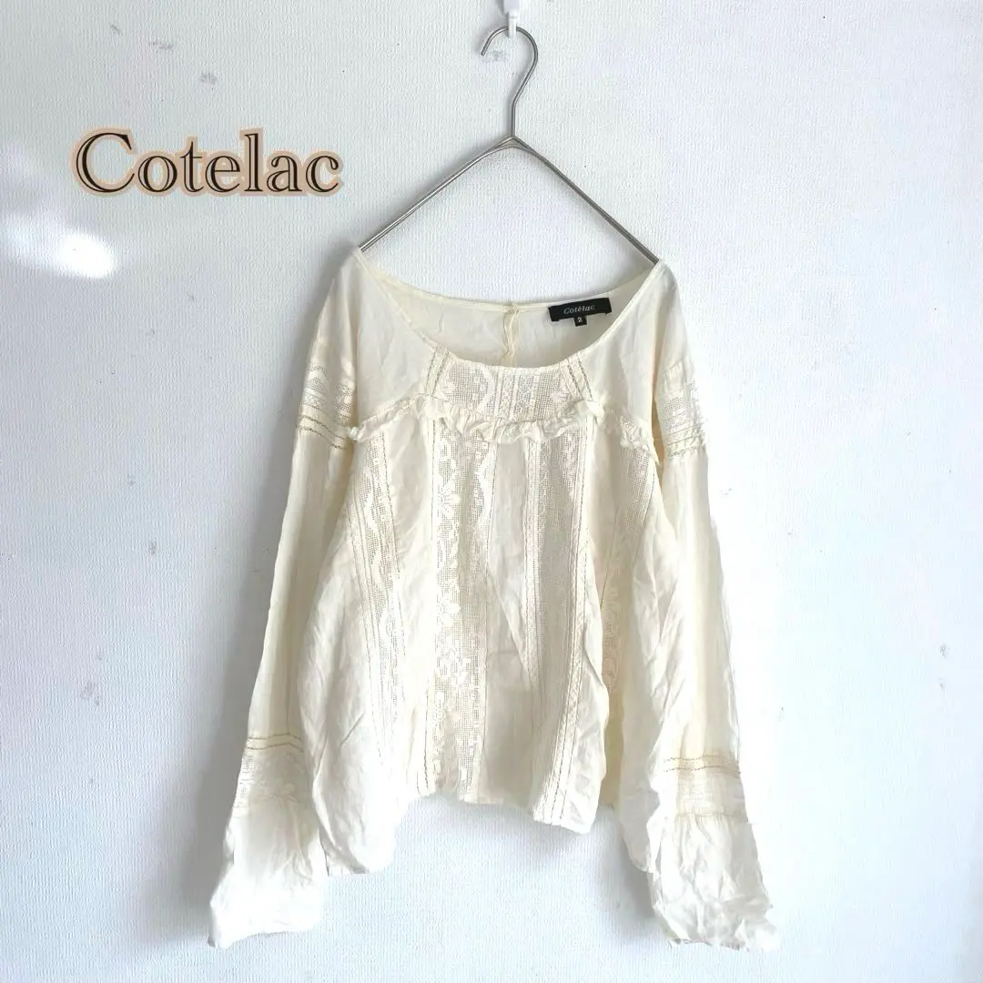 極美品 23AW ハートブラウス 金ボタン ギャザー 立体感 洗える 長袖 極美品 23AW ハートブラウス 金ボタン ギャザー 立体感 洗える