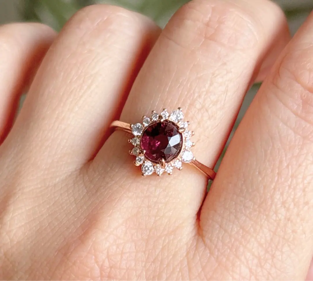 【天然石】碧璽 s925銀戒指 (編號 A3560) 的縮圖