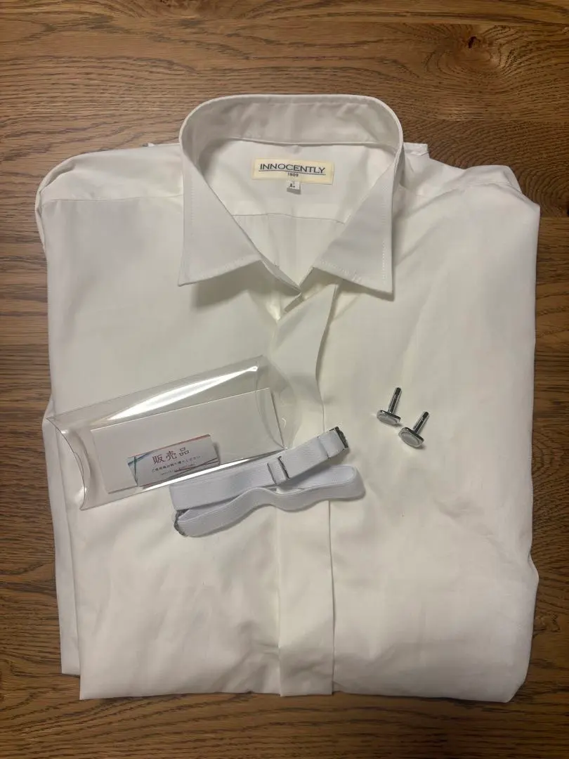 Thumbnail of Innocently Stand-up Collar Shirt for Groom, Size 40