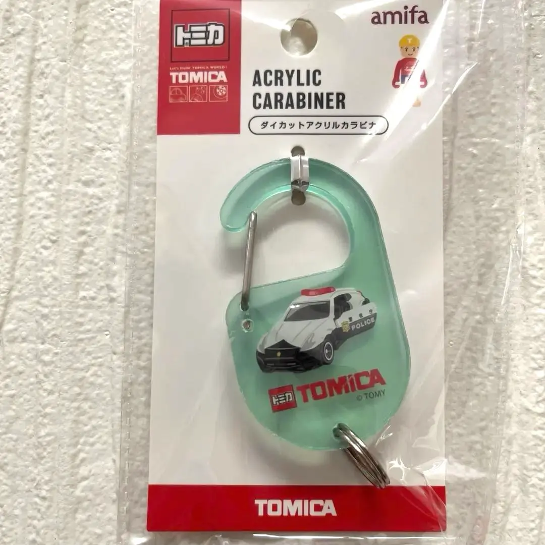 Thumbnail of Tomica Police Car Die-Cut Acrylic Carabiner Acrylic Keyholder Seria
