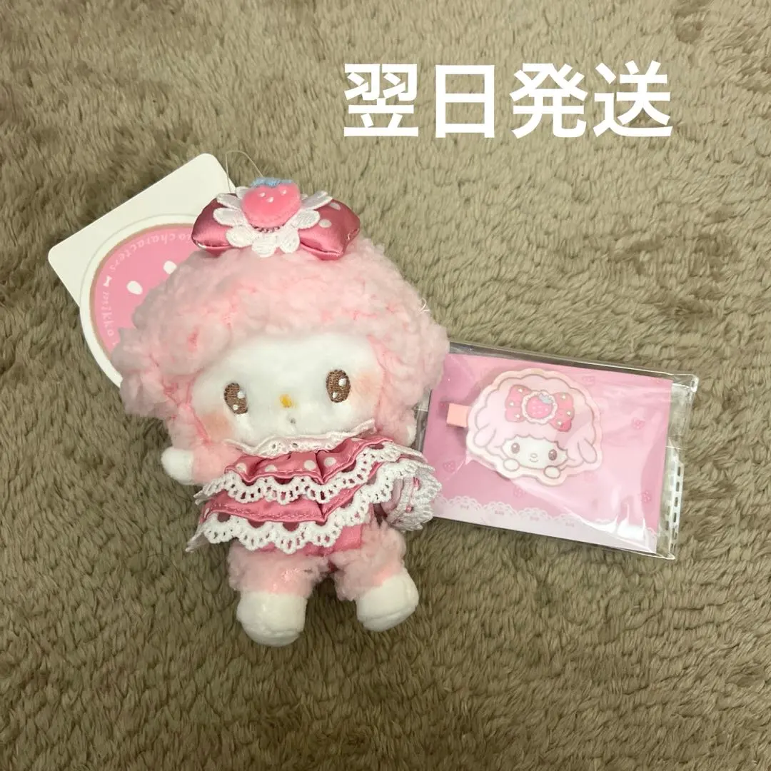 Thumbnail of mikko × Sanrio Piano-chan Plush Keychain & Hair Clip