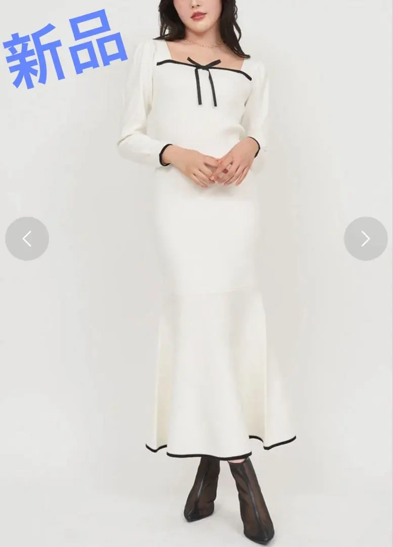 Thumbnail of New Royal Party Ribbed Knit Mermaid Dress