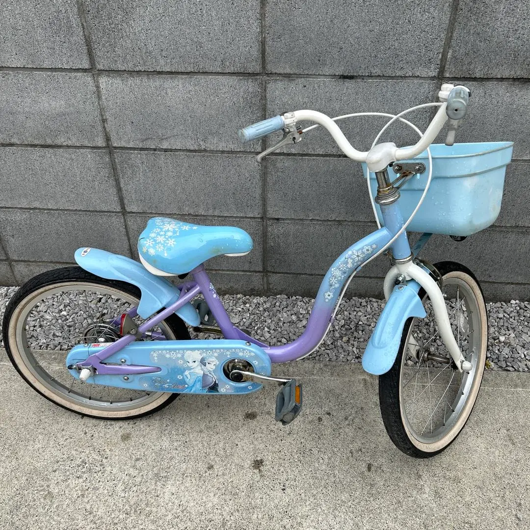 ☆りす☆【美品】ディズニープリンセス 子供用自転車　18インチ 18インチ 身長98～131cm 子供用自転車 ディズニープリンセス