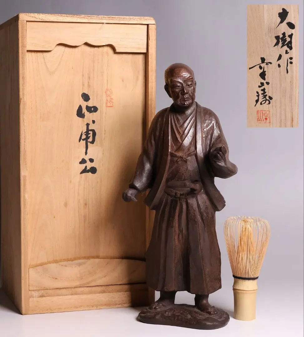 Thumbnail of Takaoka Copperware, Made by Daiki Sasaki, Cast by Koyama Sakai, Statue of Lord Maeda Toshitaka, Second Lord of Toyama Domain, Copper Statue 【MA865】