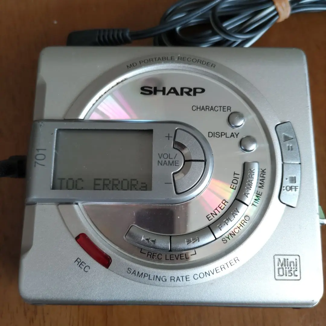 SHARP MDポータブルレコーダー MS701-S Sharp MD-MS701 Portable Minidisc Recorder from japan | eBay