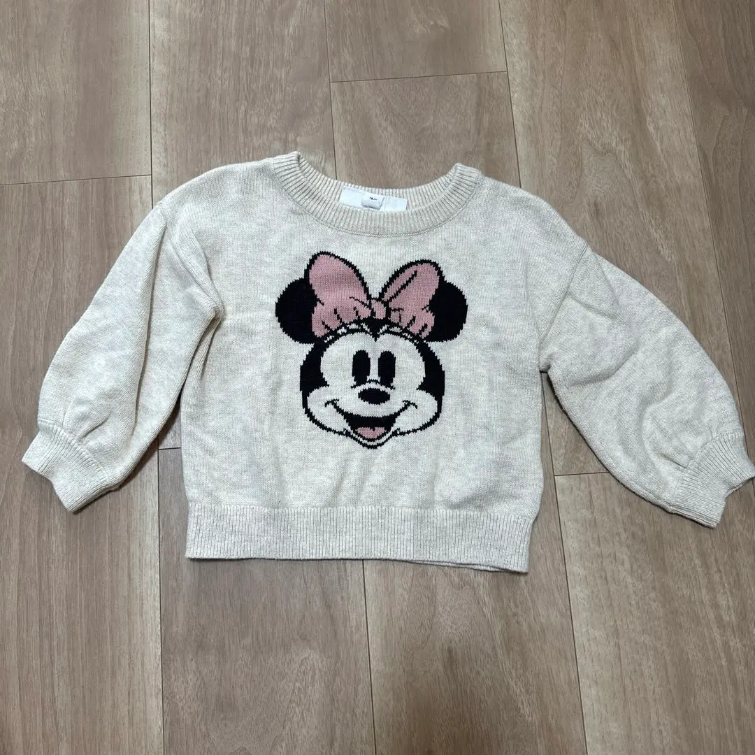 Thumbnail of Minnie Mouse Knit Sweatshirt Beige