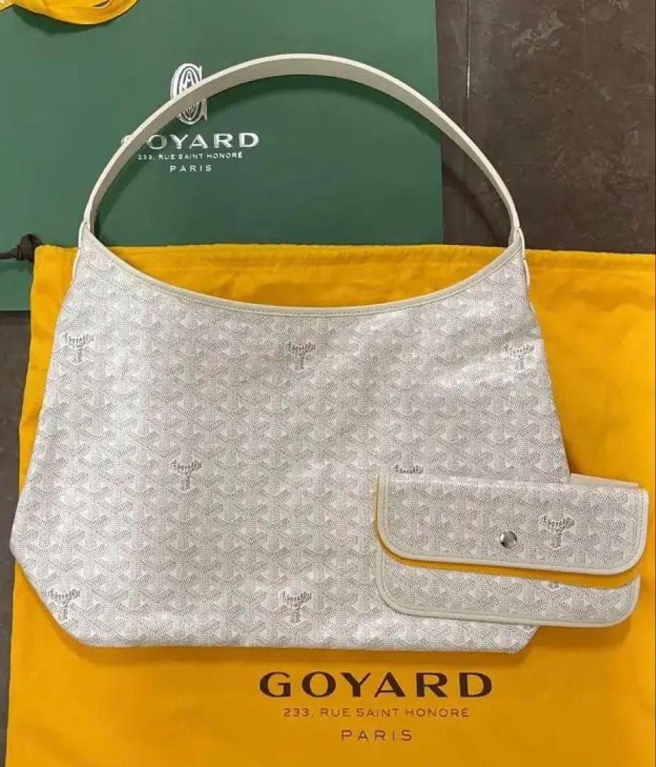 【新品、希少カラー】GOYRD ゴヤール ボエム ホーボーバッグ ホワイト ゴヤールから新モデルのホーボーバッグ「ボエム」がデビュー