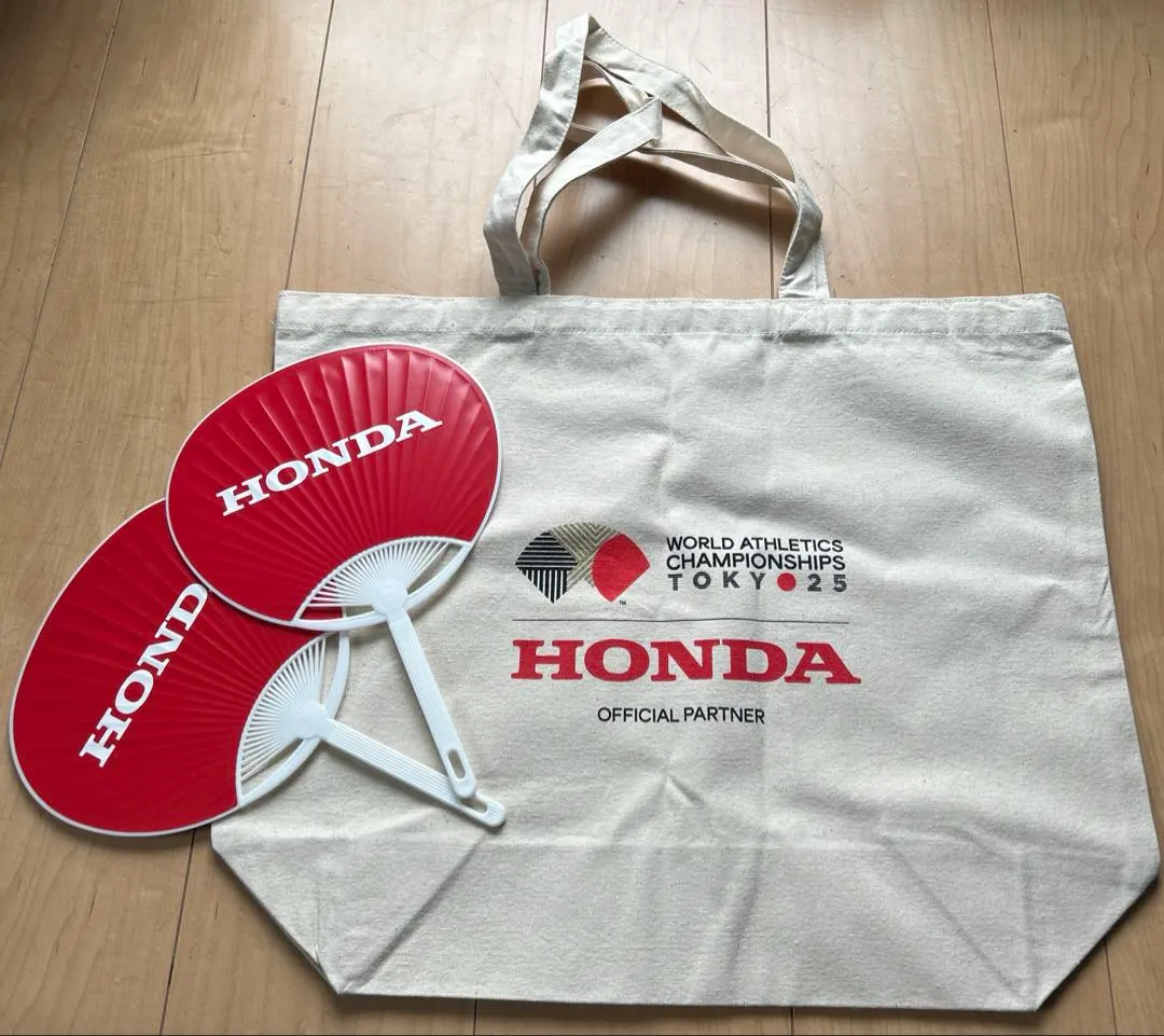 Thumbnail of Tokyo World Athletics Championships HONDA tote bag tote bag uchiwa (fan) Honda