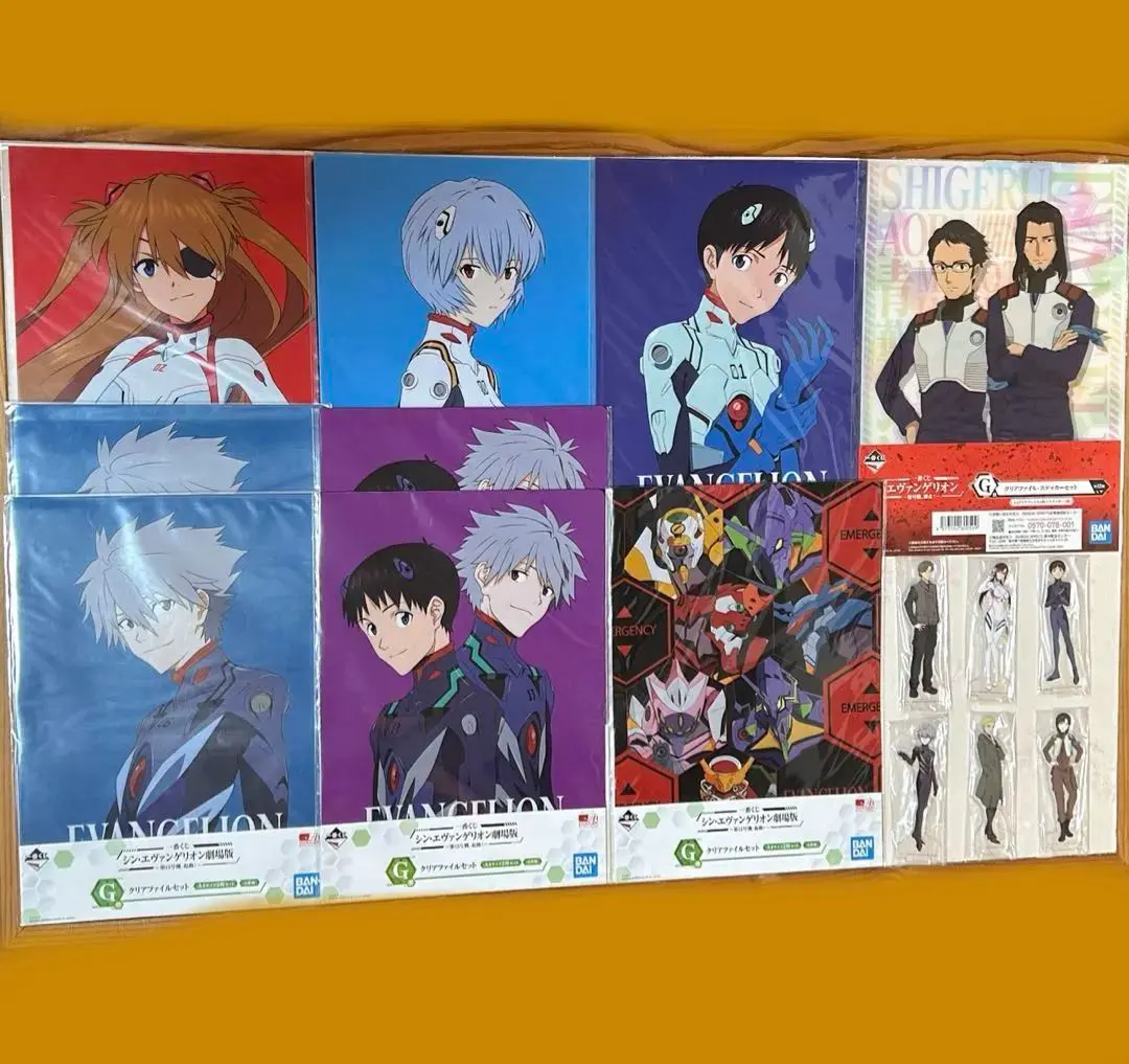 Thumbnail of Evangelion Ichiban Kuji Clear File & Acrylic Stand Set - Bulk Sale