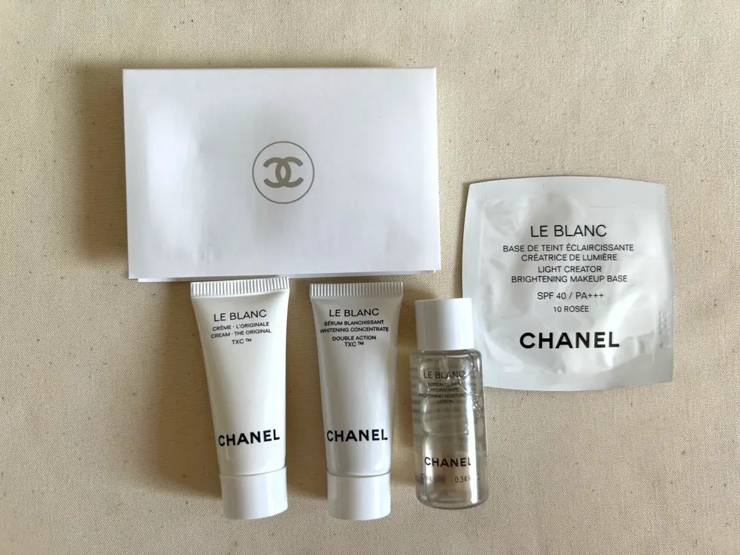 Thumbnail of CHANEL Le Blanc Trial Set Sample Foundation Skincare