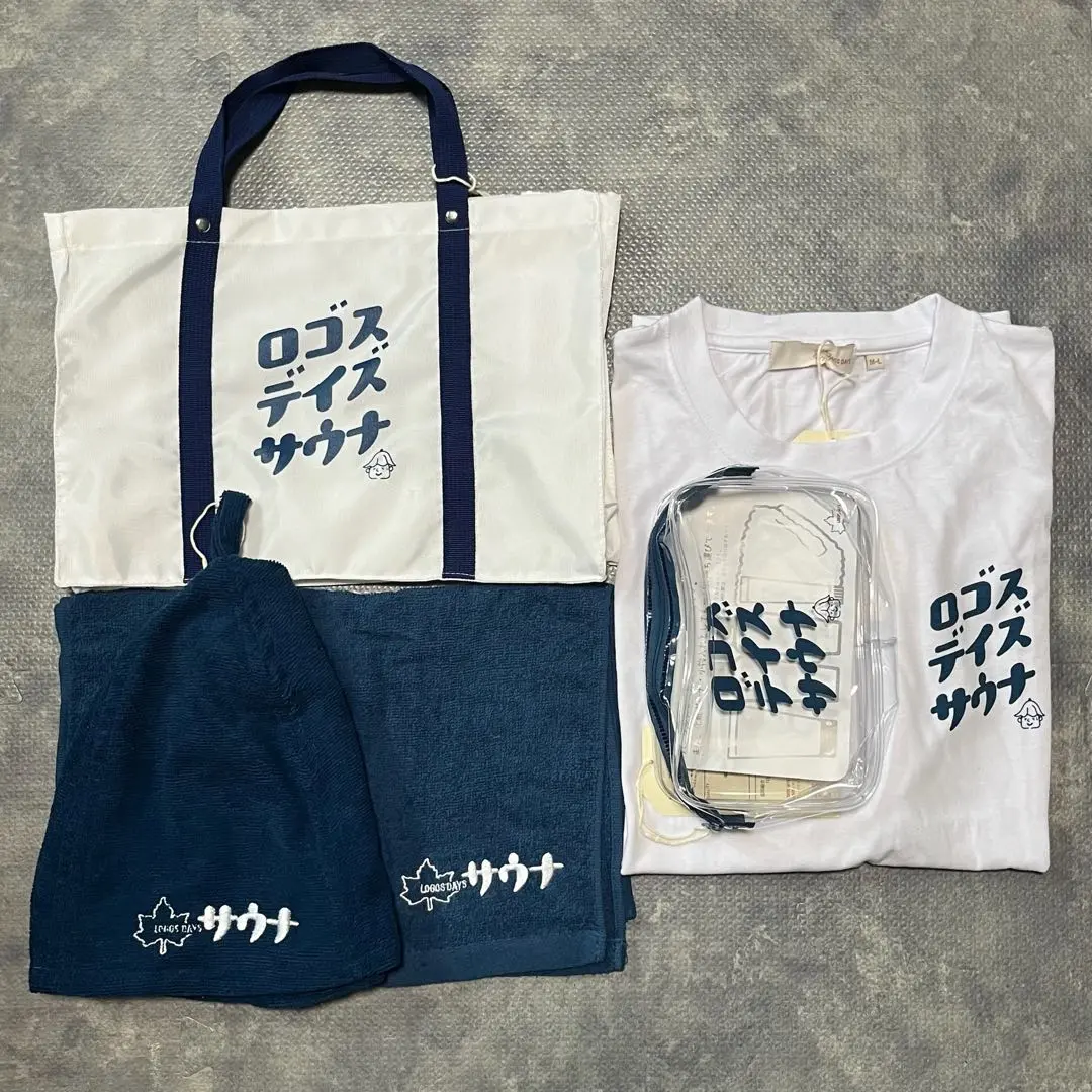 ロゴス　サウナセット　ブルー しまむら ロゴスデイズ サウナ5点セット ブルー M-Lサイズ