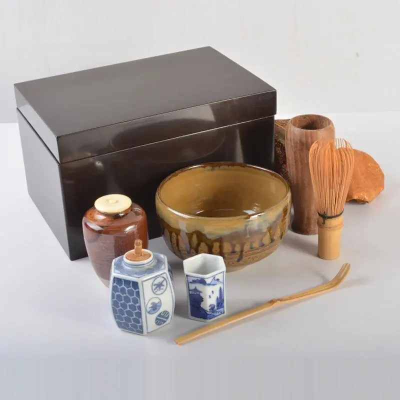 茶道具 平安春峰造 大海茶入 京焼 煎茶 茶壺 柿釉 茶器 楽天市場】【煎茶道具 水注（すいちゅう）】 染付 蘭 井上春峰作